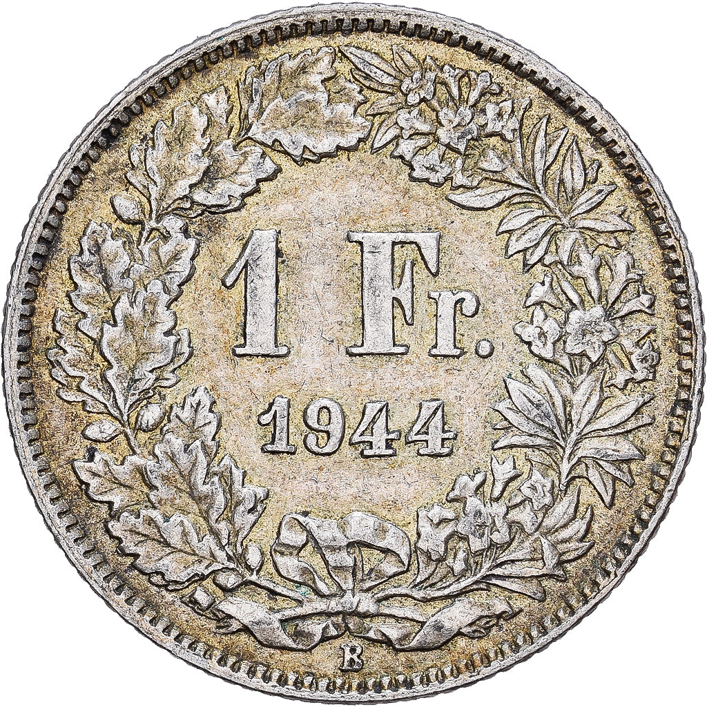 Suisse, Franc, 1944, Bern, Argent, TTB, KM:24