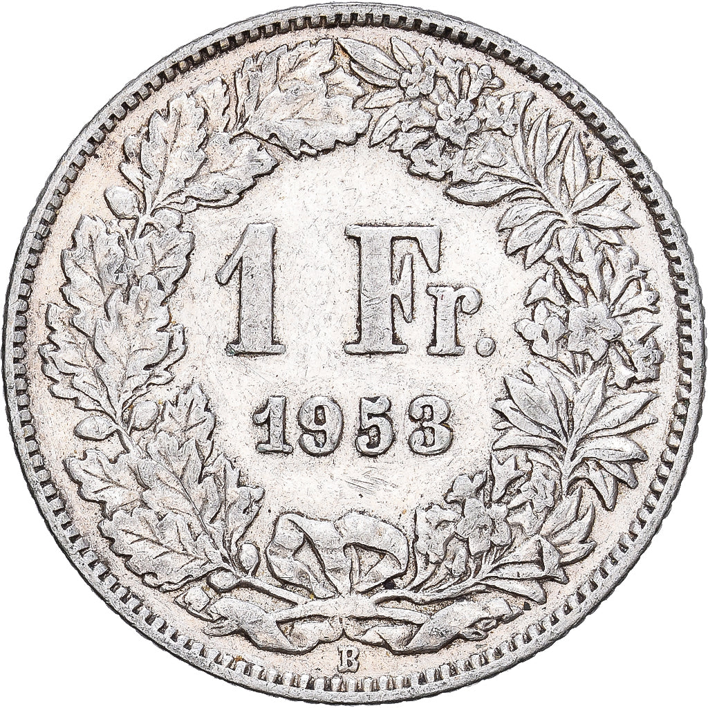 Suisse, Franc, 1953, Bern, Argent, TTB, KM:24
