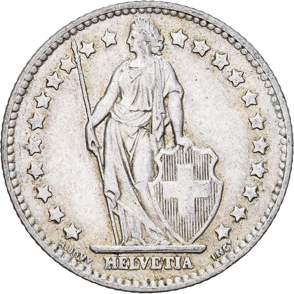 Switzerland, Franc, 1959, Bern, Silver, AU(50-53), KM:24