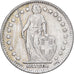 Szwajcaria, 1 Franc, Helvetia, 1961, Bern, Srebro, EF(40-45), KM:24