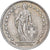 Suisse, 1 Franc, Helvetia, 1961, Bern, Argent, TTB, KM:24