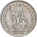 Switzerland, 1 Franc, Helvetia, 1961, Bern, Silver, EF(40-45), KM:24