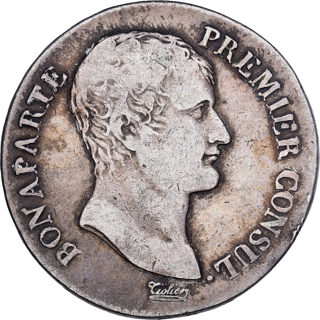 France, 5 Francs, Napoléon I, An 12 (1804), Toulouse, Argent, TB, Gadoury:577