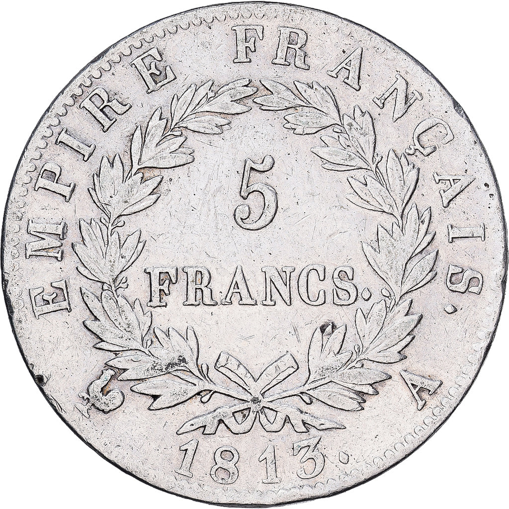 France, Napoléon Ier, 5 Francs, 1813, Paris, Argent, TB+, Gadoury:584