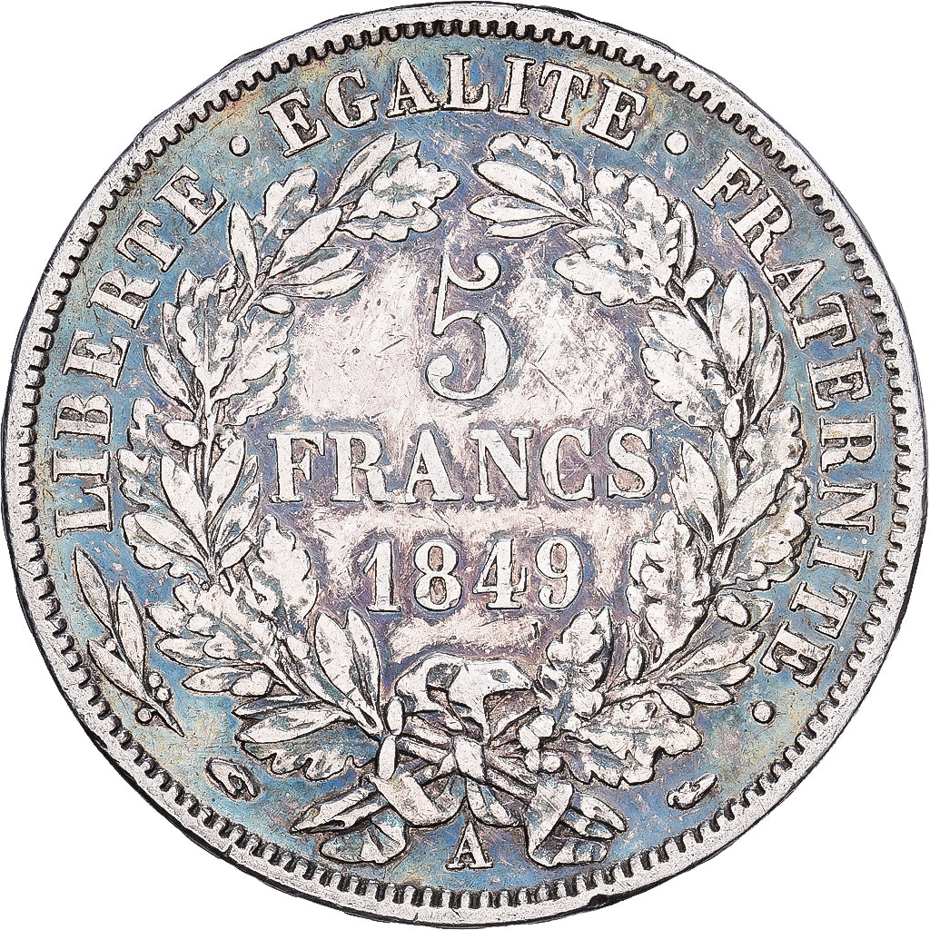 Frankreich, 5 Francs, Cérès, 1849, Paris, Silber, S+, Gadoury:719, KM:761.1