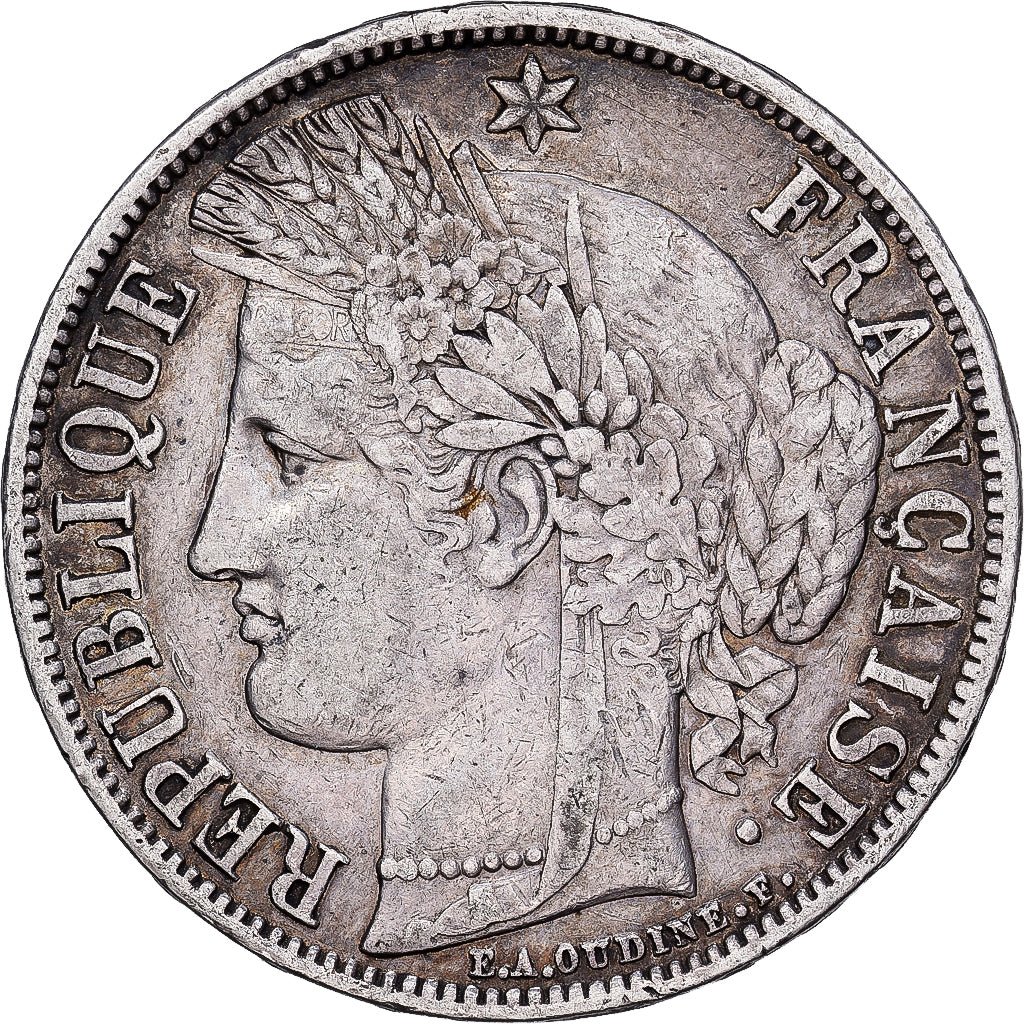 Francia, 5 Francs, Cérès, 1850, Paris, Plata, MBC, KM:761.1