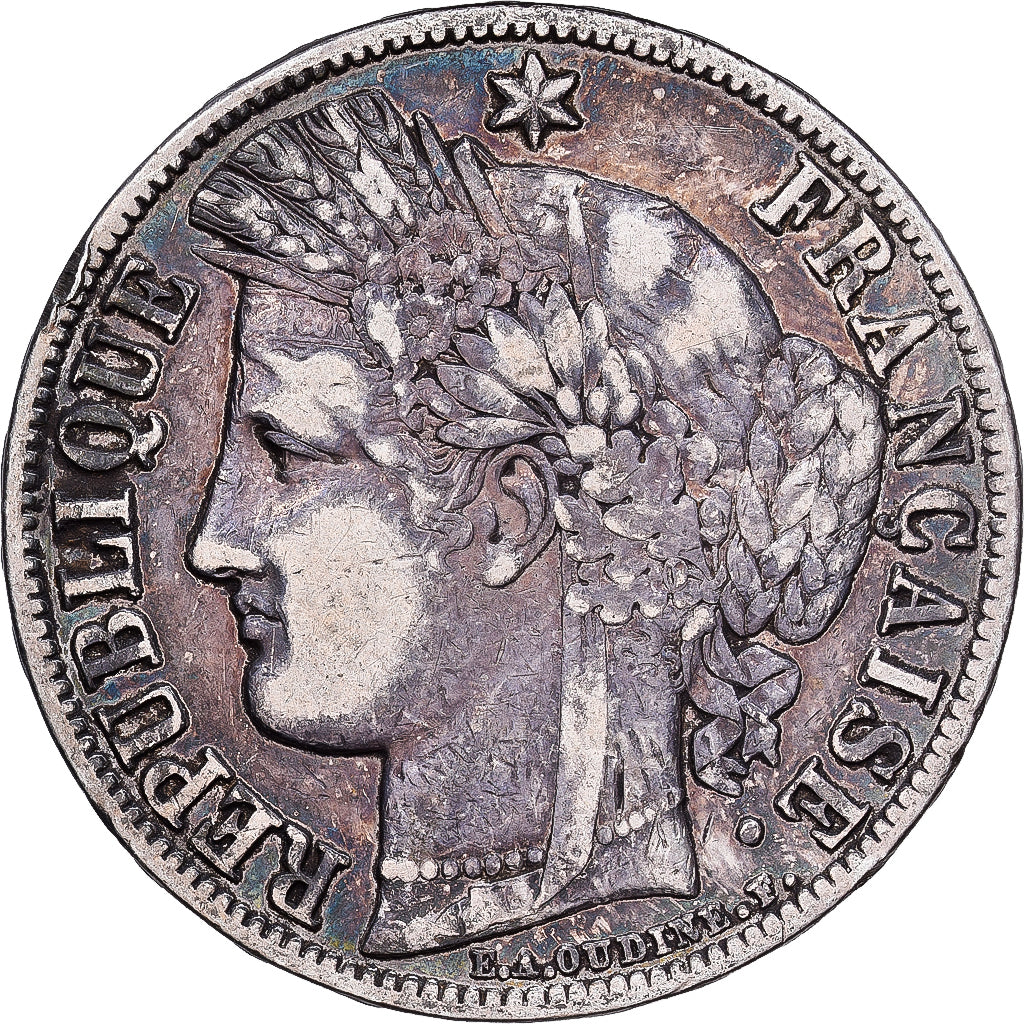 France, 5 Francs, Cérès, 1851, Paris, Silver, VF(20-25), KM:761.1