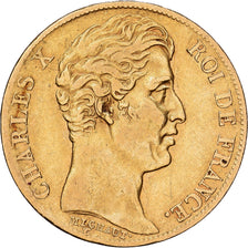 Frankrijk, Charles X, 20 Francs, 1825, Paris, Goud, ZF, Gadoury:1029, KM:726.1