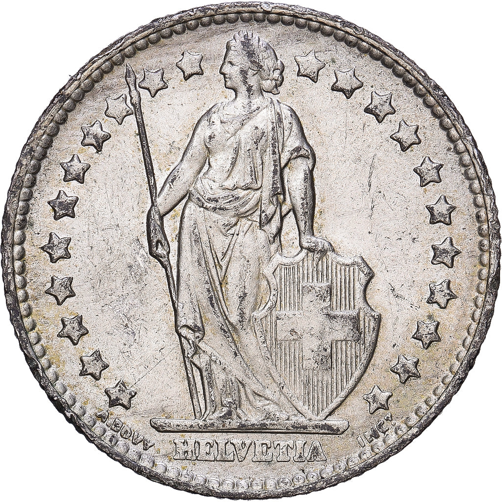 Zwitserland, Franc, 1964, Bern, Zilver, ZF+
