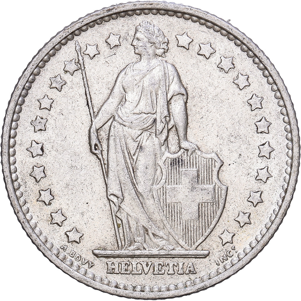 Switzerland, Franc, 1965, Bern, Silver, AU(55-58), KM:24