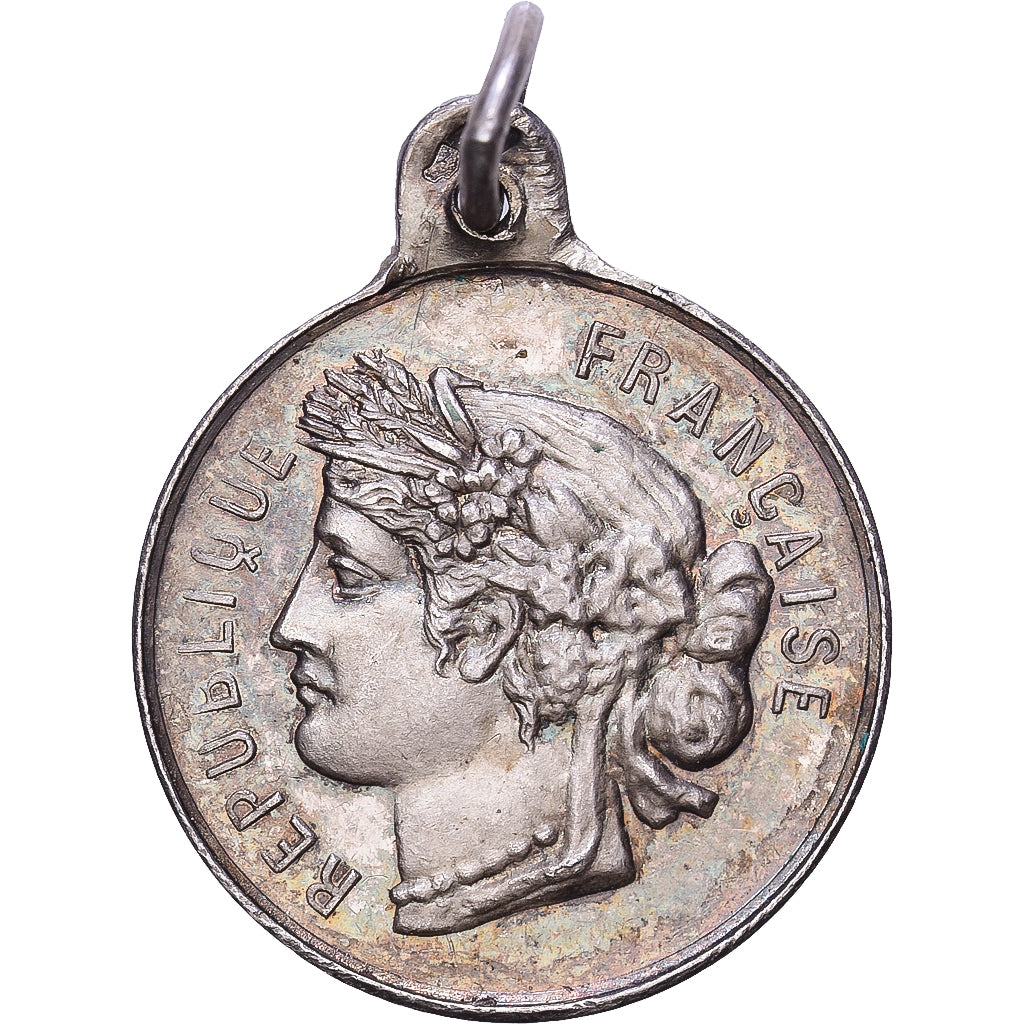 France, Médaille, French Third Republic, 1890, Argent, TTB+