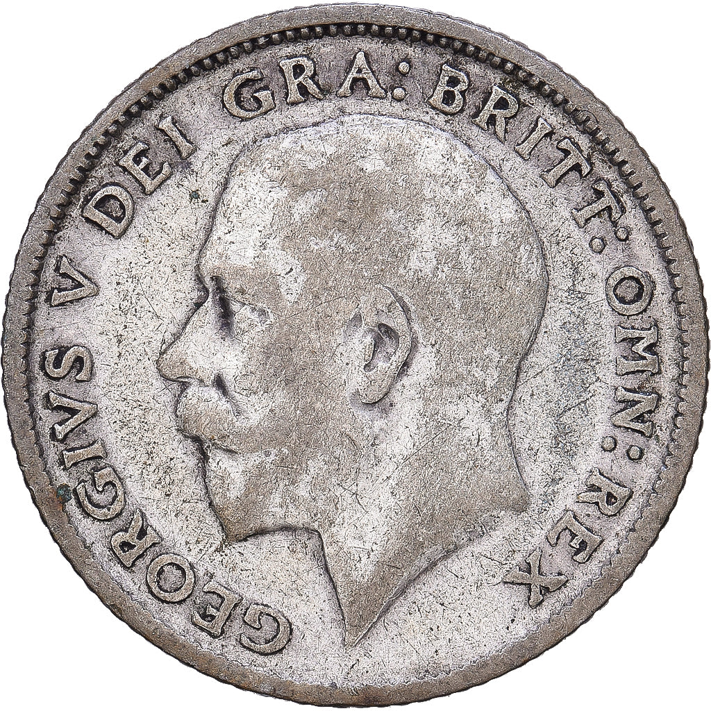 Grande-Bretagne, George V, 6 Pence, 1924, Argent, B+, KM:815a.1