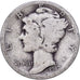 Stati Uniti, Dime, Mercury Dime, 1917, San Francisco, Argento, MB, KM:140