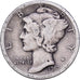 Vereinigte Staaten, Dime, Mercury Dime, 1917, San Francisco, Silber, S+, KM:140