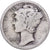 Verenigde Staten, Dime, Mercury, 1918, Denver, Zilver, FR, KM:140