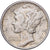 Verenigde Staten, Dime, Mercury Dime, 1942, Philadelphia, Zilver, ZF, KM:140