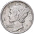 Verenigde Staten, Dime, Mercury Dime, 1942, Philadelphia, Zilver, ZF, KM:140