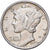 Verenigde Staten, Dime, Mercury Dime, 1942, Philadelphia, Zilver, ZF+, KM:140