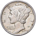 Verenigde Staten, Dime, Mercury Dime, 1942, Philadelphia, Zilver, ZF+, KM:140