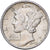 Verenigde Staten, Dime, Mercury Dime, 1942, Philadelphia, Zilver, PR, KM:140