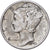 Verenigde Staten, Dime, Mercury Dime, 1943, Philadelphia, Zilver, FR+, KM:140