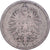 German Empire, 20 Pfennig, 1875, Darmstadt, Silver, VF(20-25)