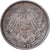 ALEMANIA - IMPERIO, 1/2 Mark, 1915, Muldenhütten, Plata, MBC, KM:17