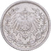 German Empire, 1/2 Mark, 1915, Karlsruhe, Silver, AU(50-53), KM:17