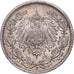 German Empire, 1/2 Mark, 1916, Stuttgart, Silber, SS+, KM:17