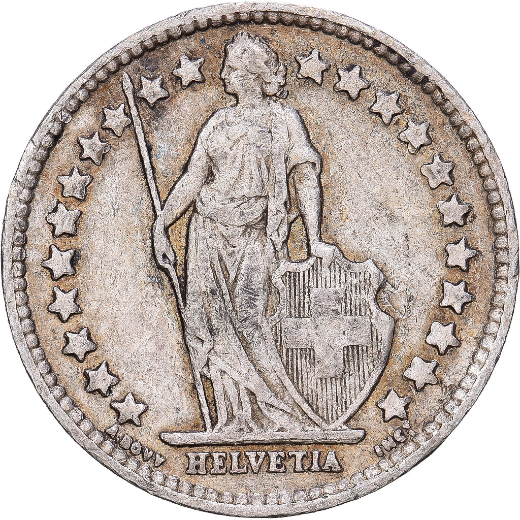 Svizzera, 1/2 Franc, 1941, Bern, Argento, BB, KM:23