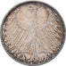 République fédérale d'Allemagne, 5 Mark, 1971, Karlsruhe, Argent, TTB