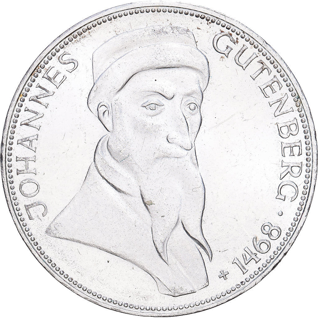 Munten, Federale Duitse Republiek, 5 Mark, 1968, Karlsruhe, Germany, PR, Zilver