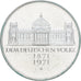 République fédérale d'Allemagne, 5 Mark, 1971, Karlsruhe, Argent, TTB+