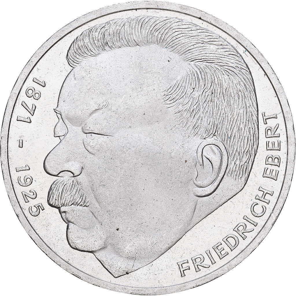 ALEMANIA - REPÚBLICA FEDERAL, 5 Mark, 1975, Hamburg, Plata, EBC+, KM:141