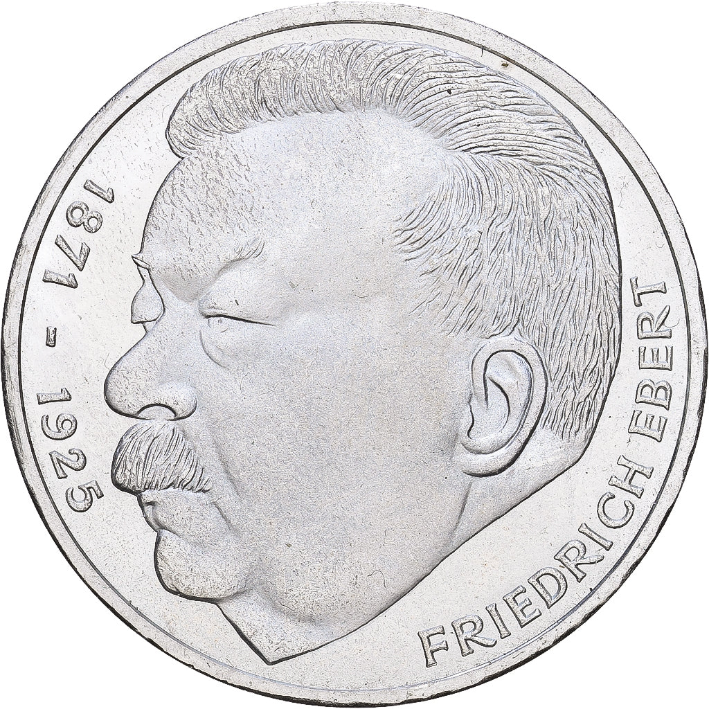 République fédérale d'Allemagne, 5 Mark, 1975, Hamburg, Argent, SUP+, KM:141