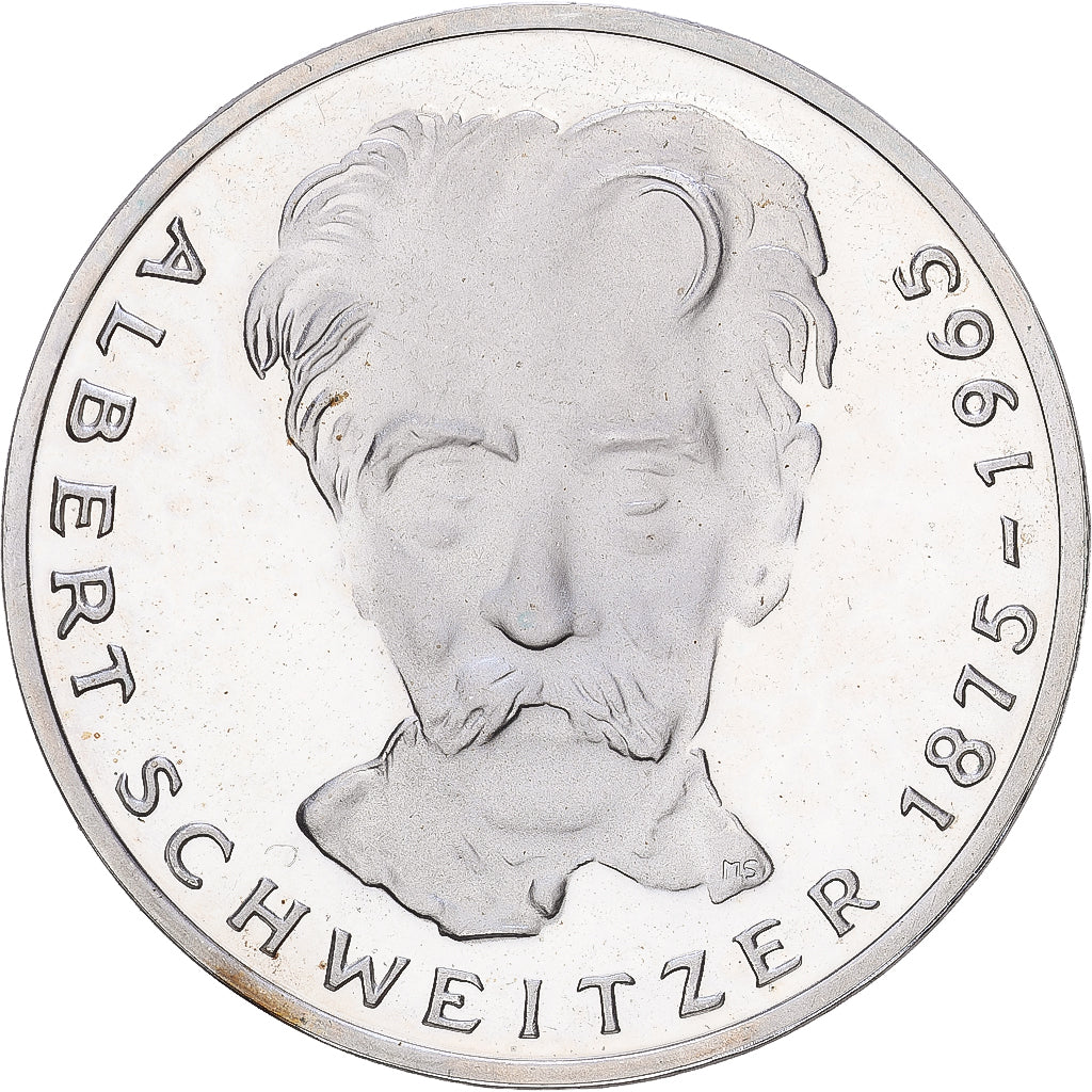 Federal Republic of Germany, 5 Mark, 1975, Karlsruhe, Proof, Silver, MS(64)