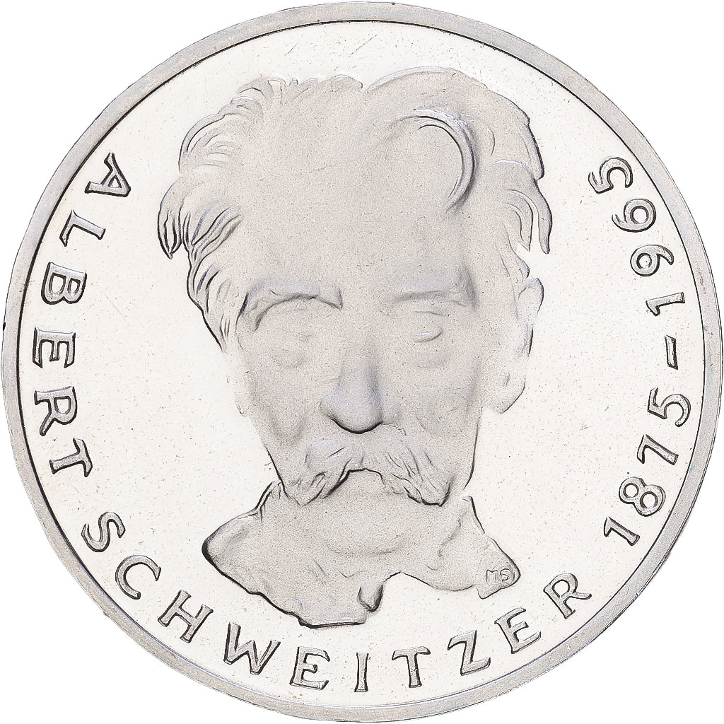 République fédérale d'Allemagne, 5 Mark, 1975, Karlsruhe, BE, Argent, SPL+