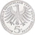 ALEMANIA - REPÚBLICA FEDERAL, 5 Mark, 1975, Karlsruhe, Prueba, Plata, SC+