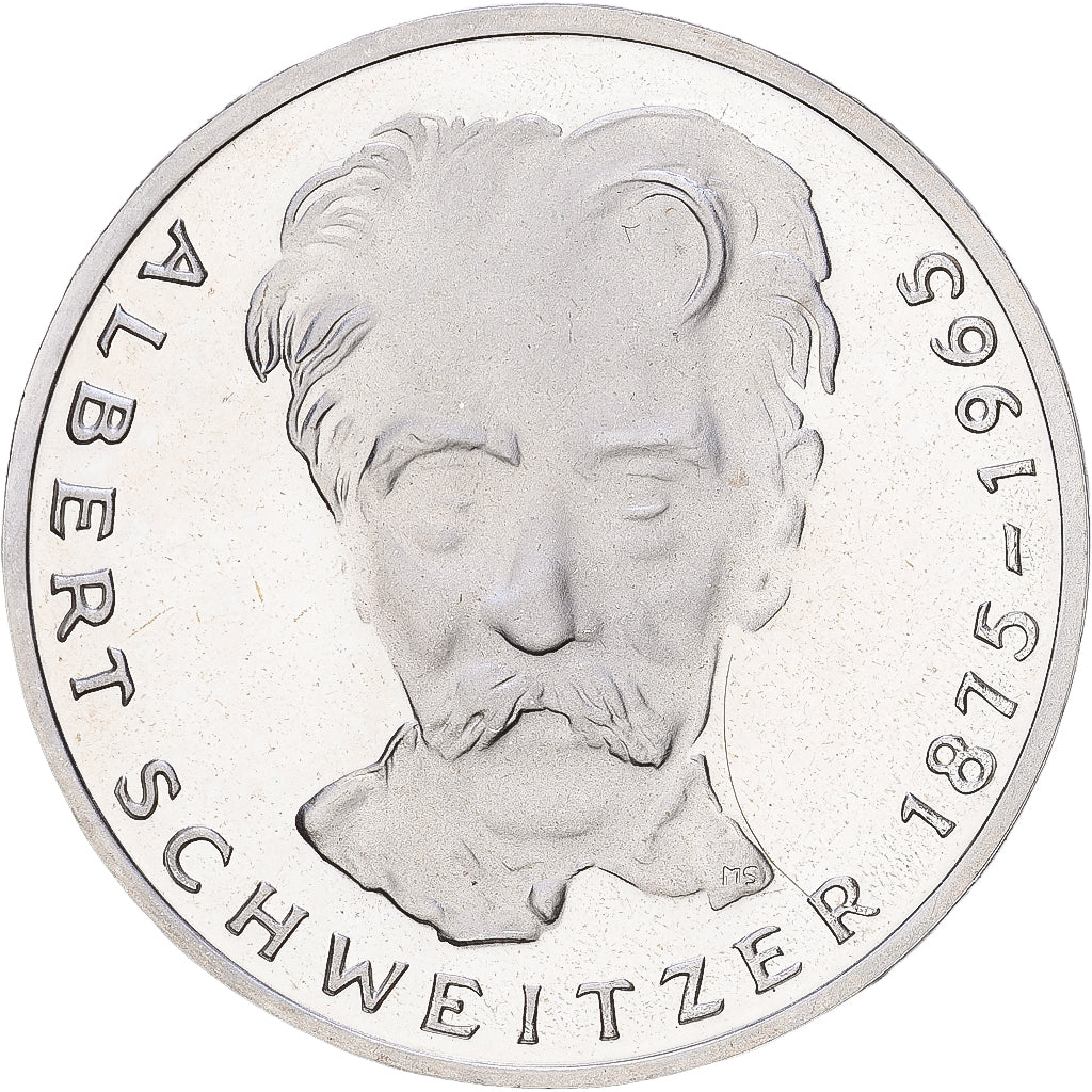 Bundesrepublik Deutschland, 5 Mark, 1975, Karlsruhe, PP, Silber, UNZ+, KM:143