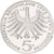 ALEMANIA - REPÚBLICA FEDERAL, 5 Mark, 1975, Karlsruhe, Prueba, Plata, SC+