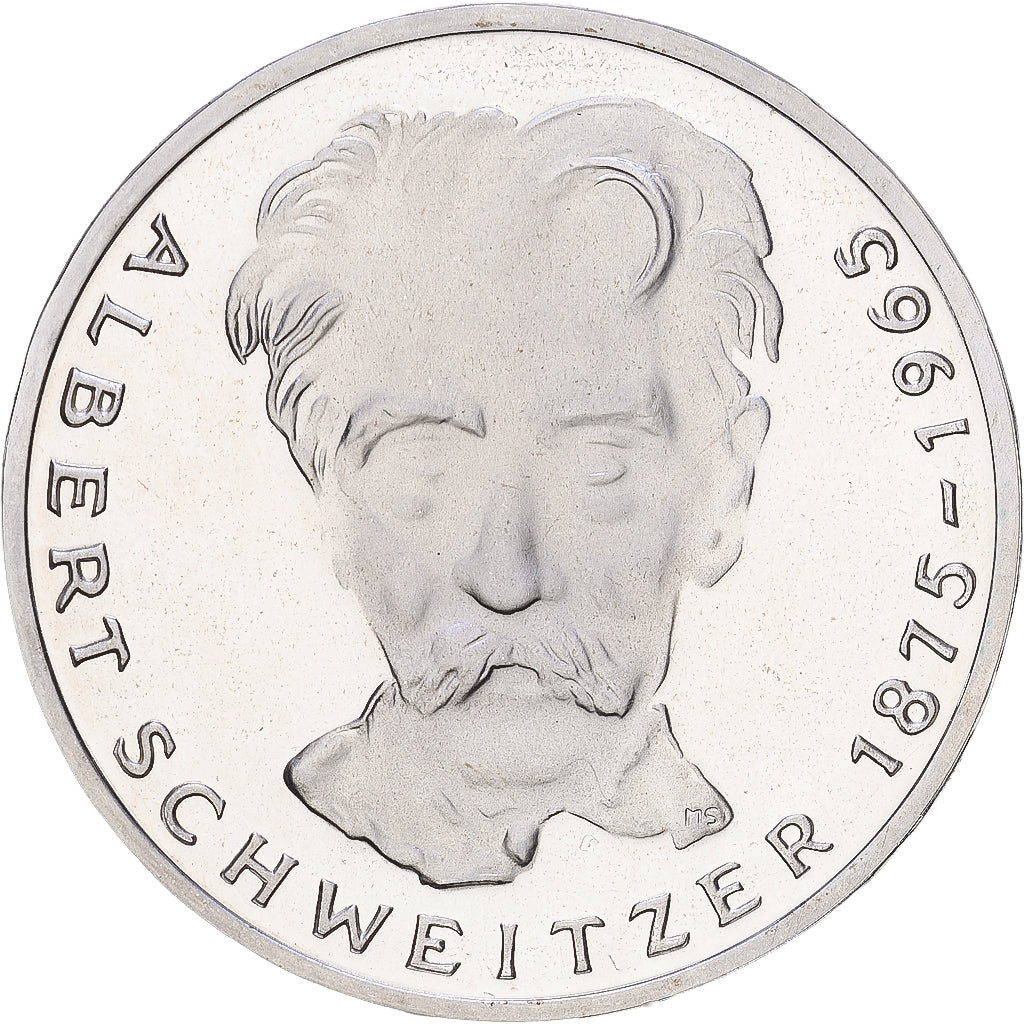 Bundesrepublik Deutschland, 5 Mark, 1975, Karlsruhe, PP, Silber, UNZ+, KM:143