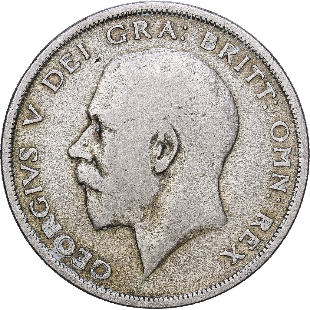 Great Britain, Half crown, 1920, British Royal Mint, Silver, VF(20-25)