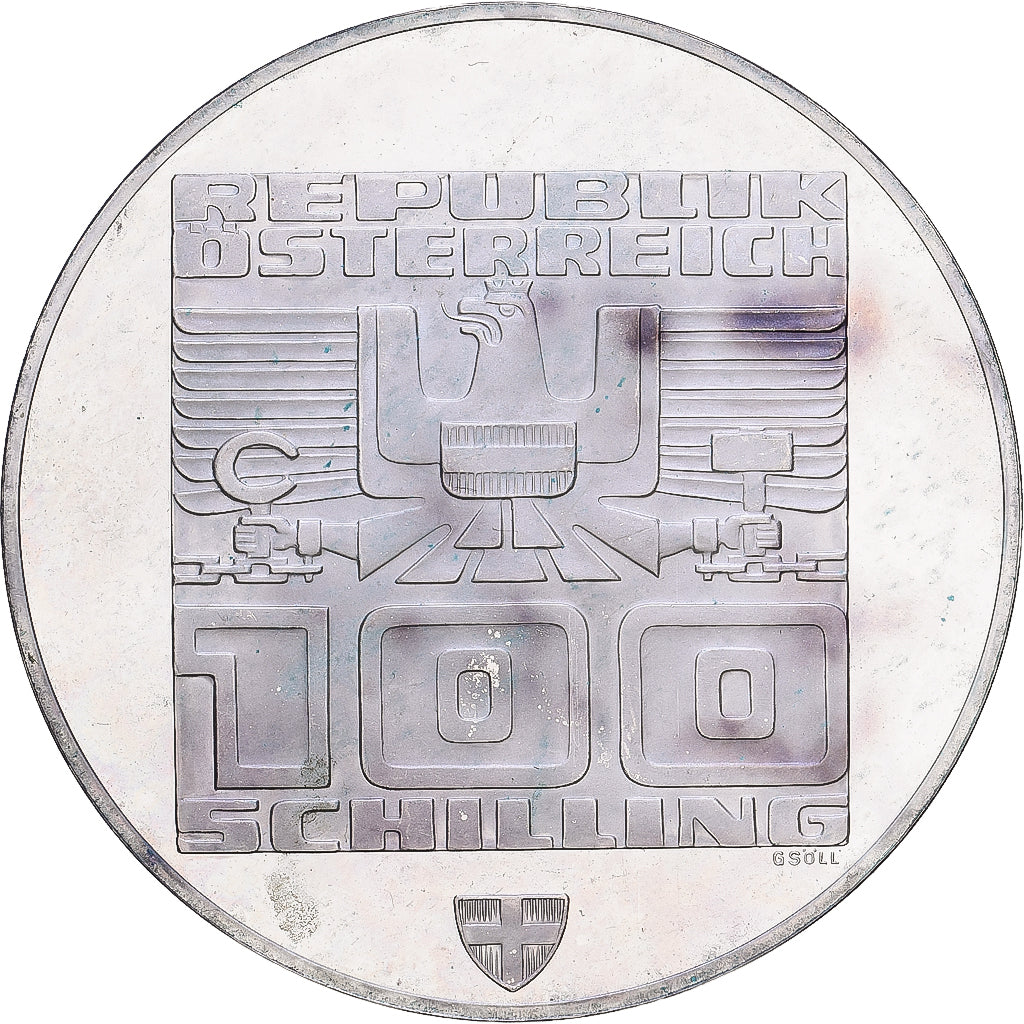 Austria, 100 Schilling, 1976, Silver, AU(50-53), KM:2929