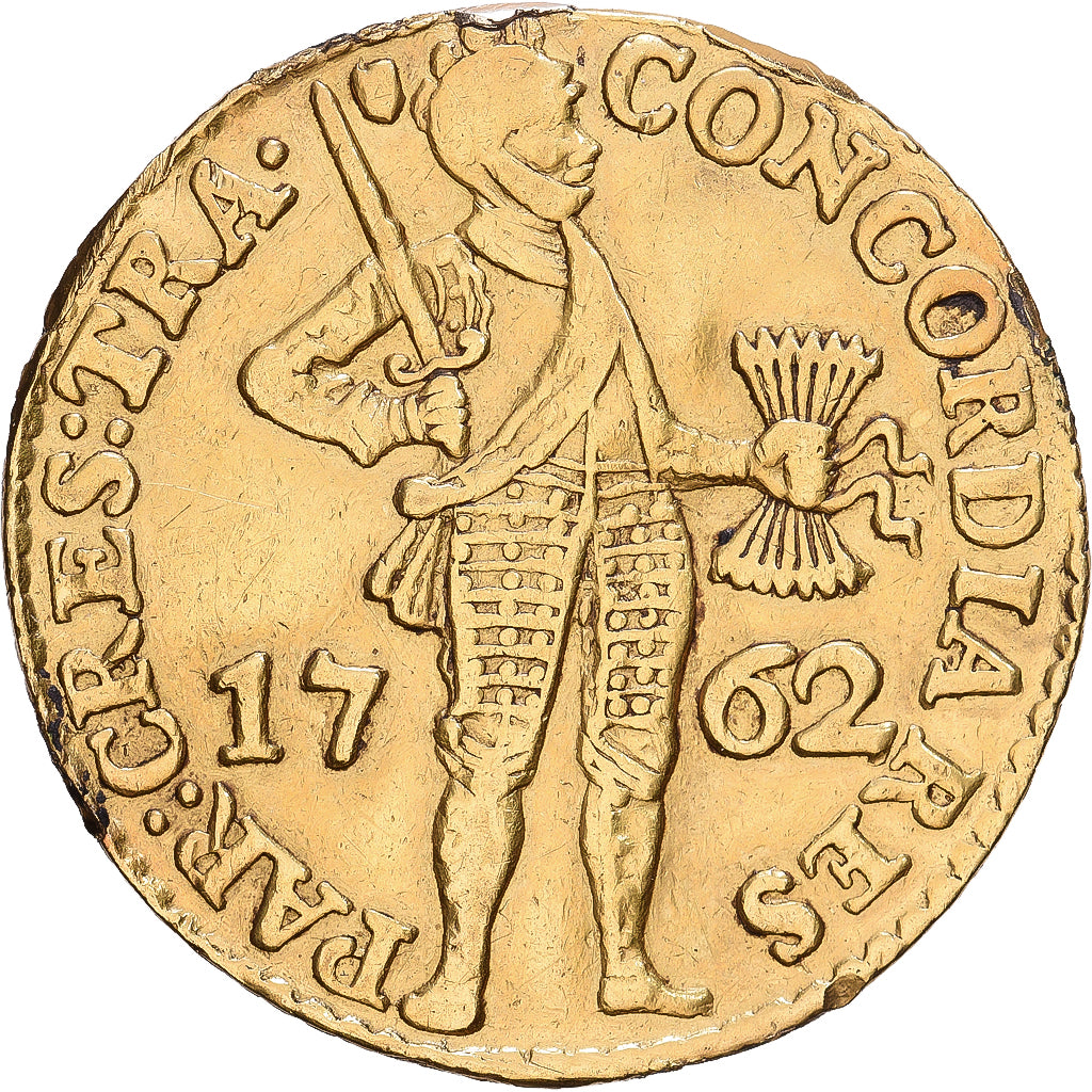 Netherlands, HOLLAND, Ducat, 1762, Gold, VF(30-35), KM:12.3