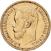 Russia, Nicholas II, 5 Roubles, 1898, St. Petersburg, Gold, EF(40-45), KM:62