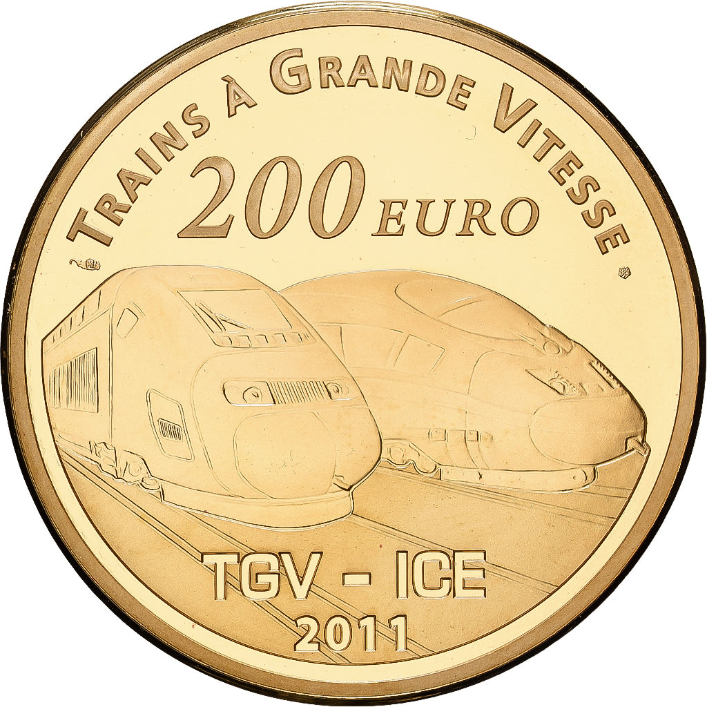 France, 200 Euro / 1 Oz, 2011, Paris, Or, FDC