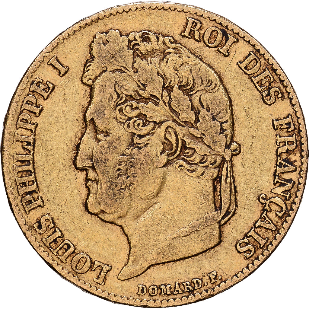Frankrijk, 20 Francs, Louis-Philippe, 1840, Paris, Goud, FR+, Gadoury:1031