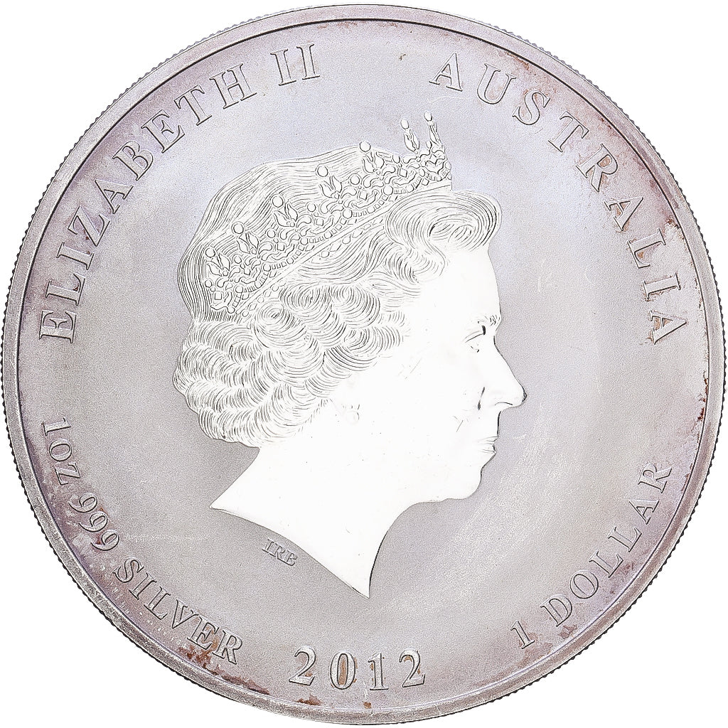 Australie, 1 Dollar, Year of the Dragon, 2012, 1 Oz, Argent, TTB+