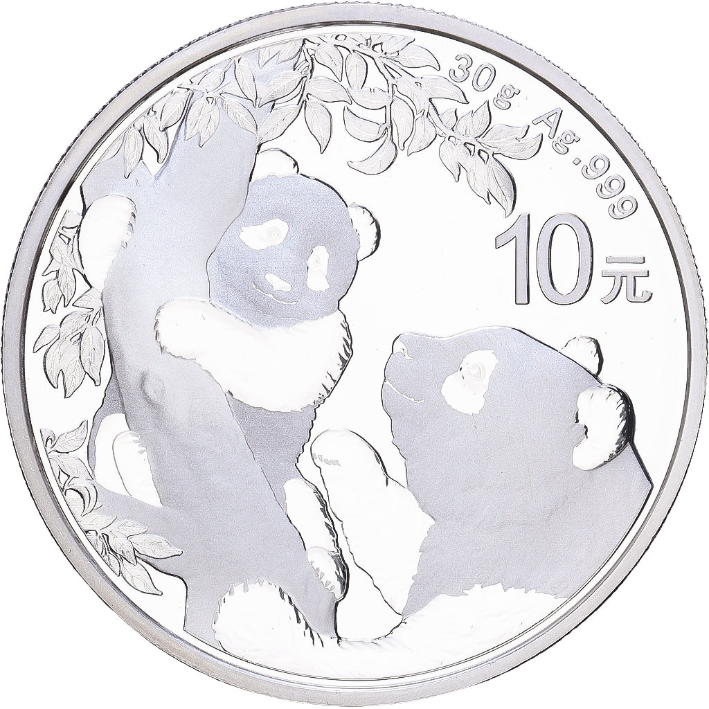 République populaire de Chine, 10 Yüan, 2021, BE, Argent, FDC