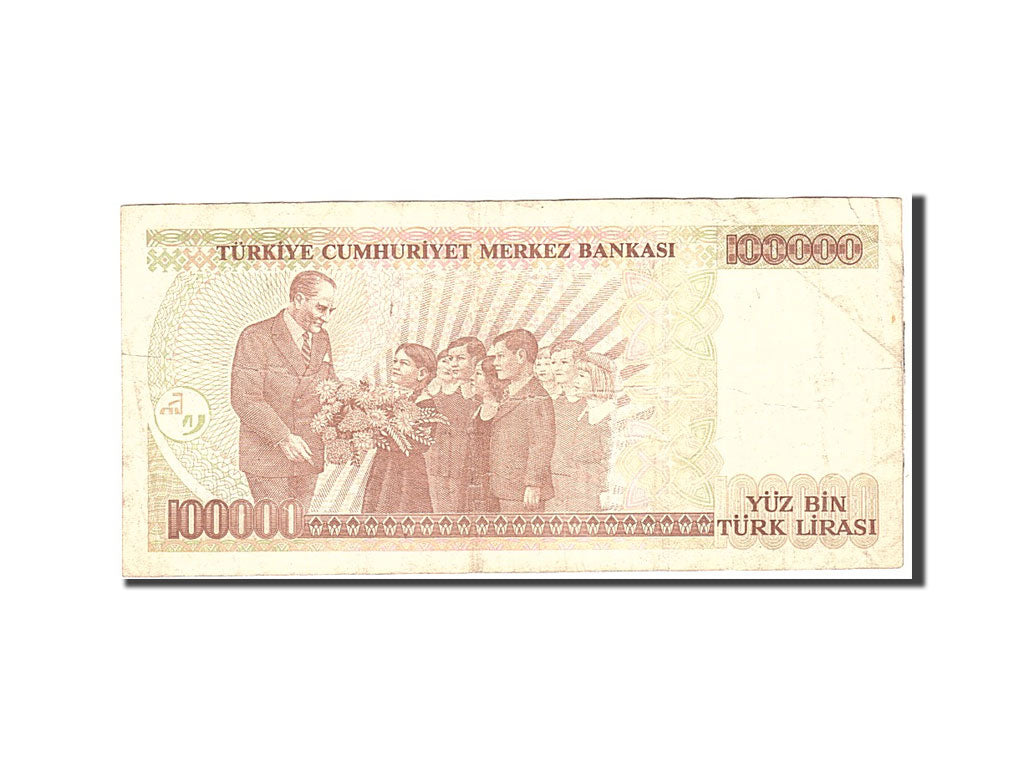 Banknote, Turkey, 100,000 Lira, 1970, Undated, KM:206, EF(40-45)